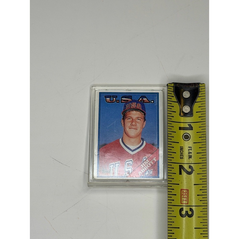 Jim Abbott Angels Topps Baseball 2 Card Lot Trading Cards